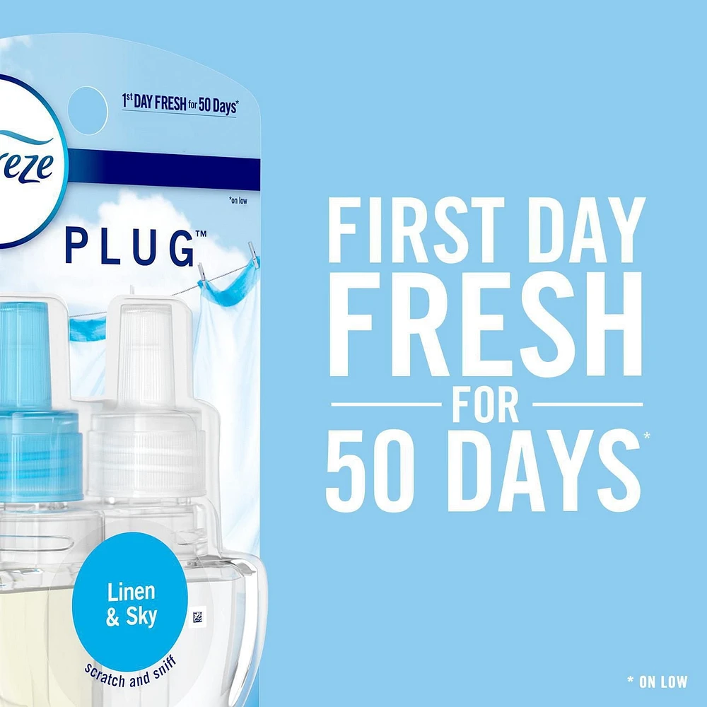 Recharges d’assainisseur d’air éliminateur d’odeurs Febreze PLUG Fade Defy, parfum Gain Original