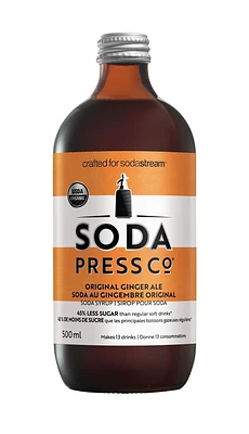 SodaStream Soda Press Organic Syrup, Ginger Ale, 500mL