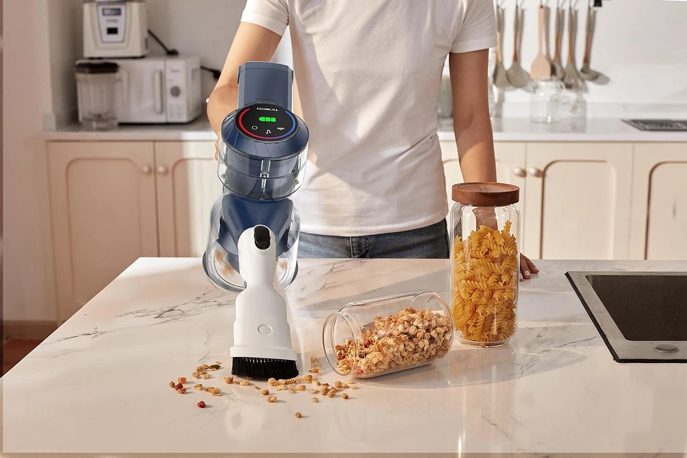 Aspirateur-balai intelligent sans fil Tineco S10 ZT avec tête de brosse ZeroTangle pour sols durs et tapis Aspirateur-balai intelligent et léger