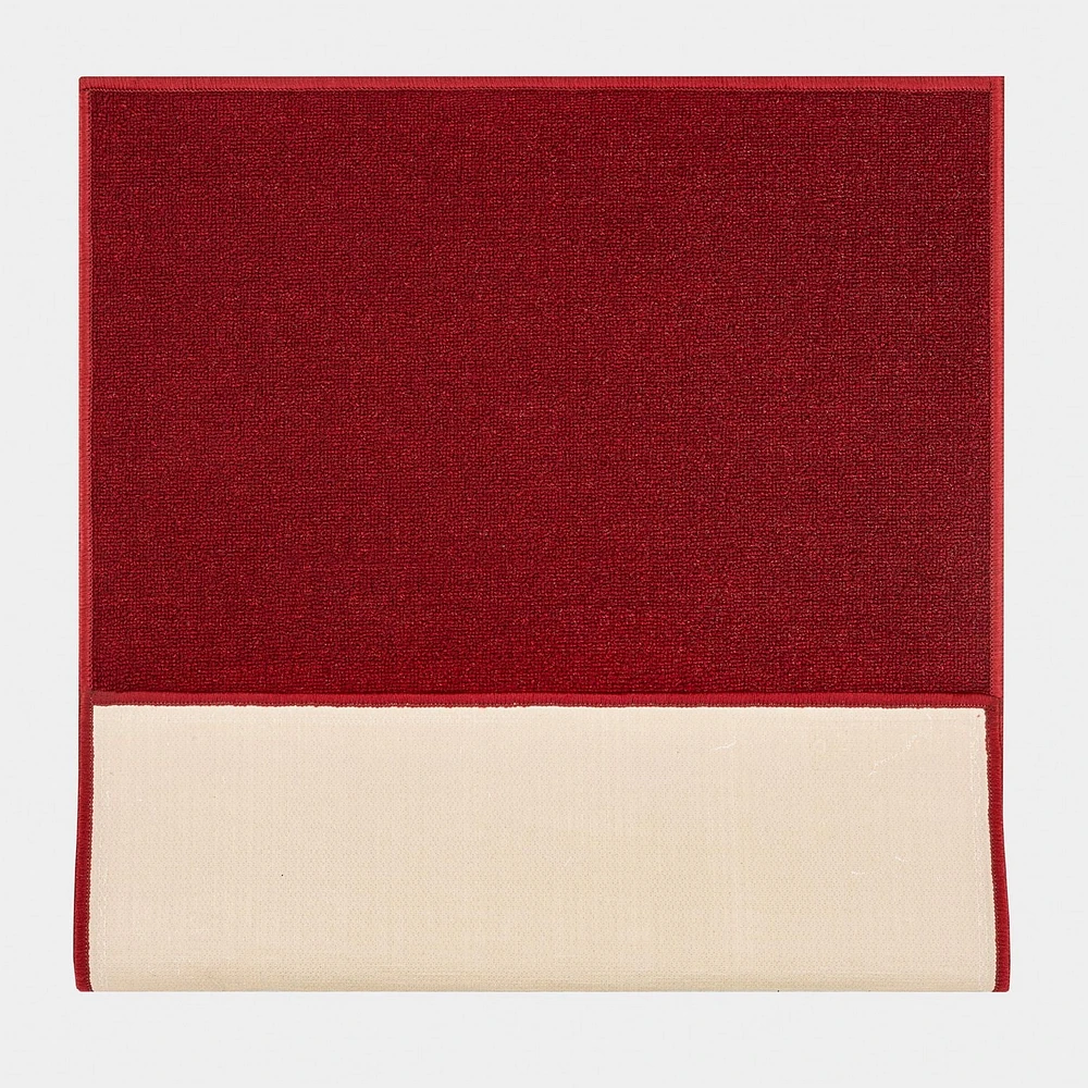 Tapis de couloir à motif de solide à sous-couche en caoutchouc de la collection Ottohome