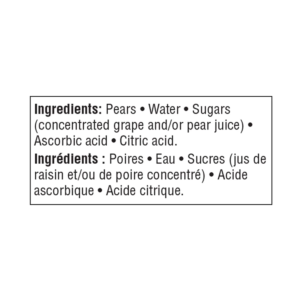 Great Value Pear Halves in Fruit Juice from Concentrate