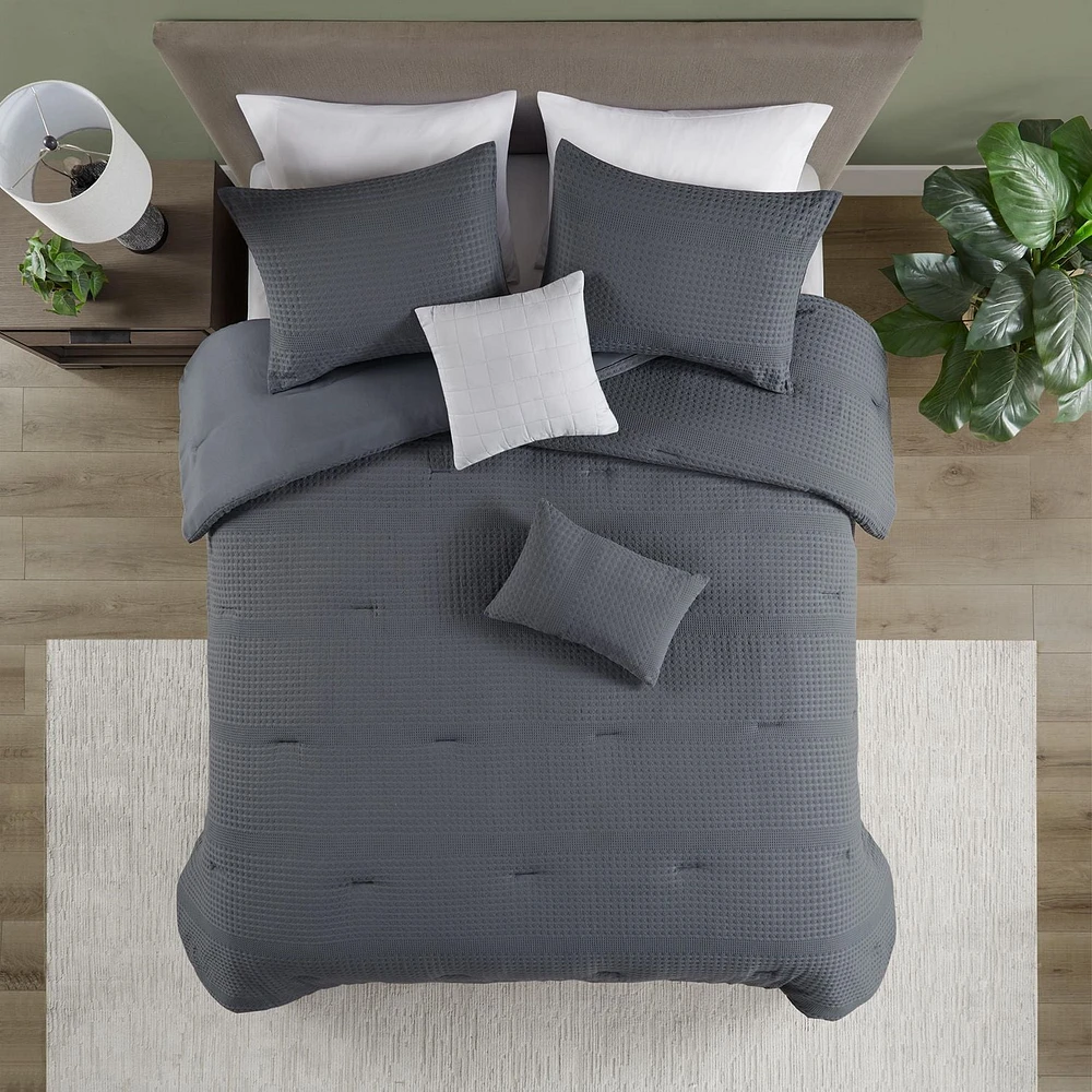 Home Trends 5 Piece Dorian Comforter Set, D/Q, K