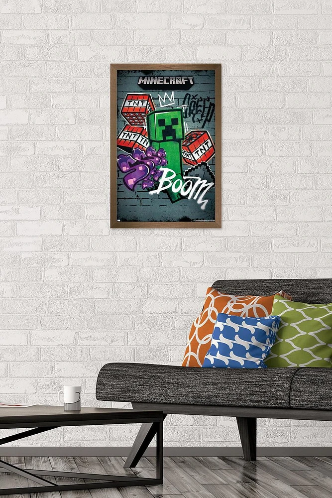 Minecraft - Creeper Do Not Enter Wall Poster, 22.375" x 34"