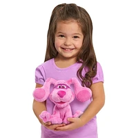 Peluche à Grains Blue's Clues & You! de 19 cm (7 pouces) de Magenta avec des Lunettes