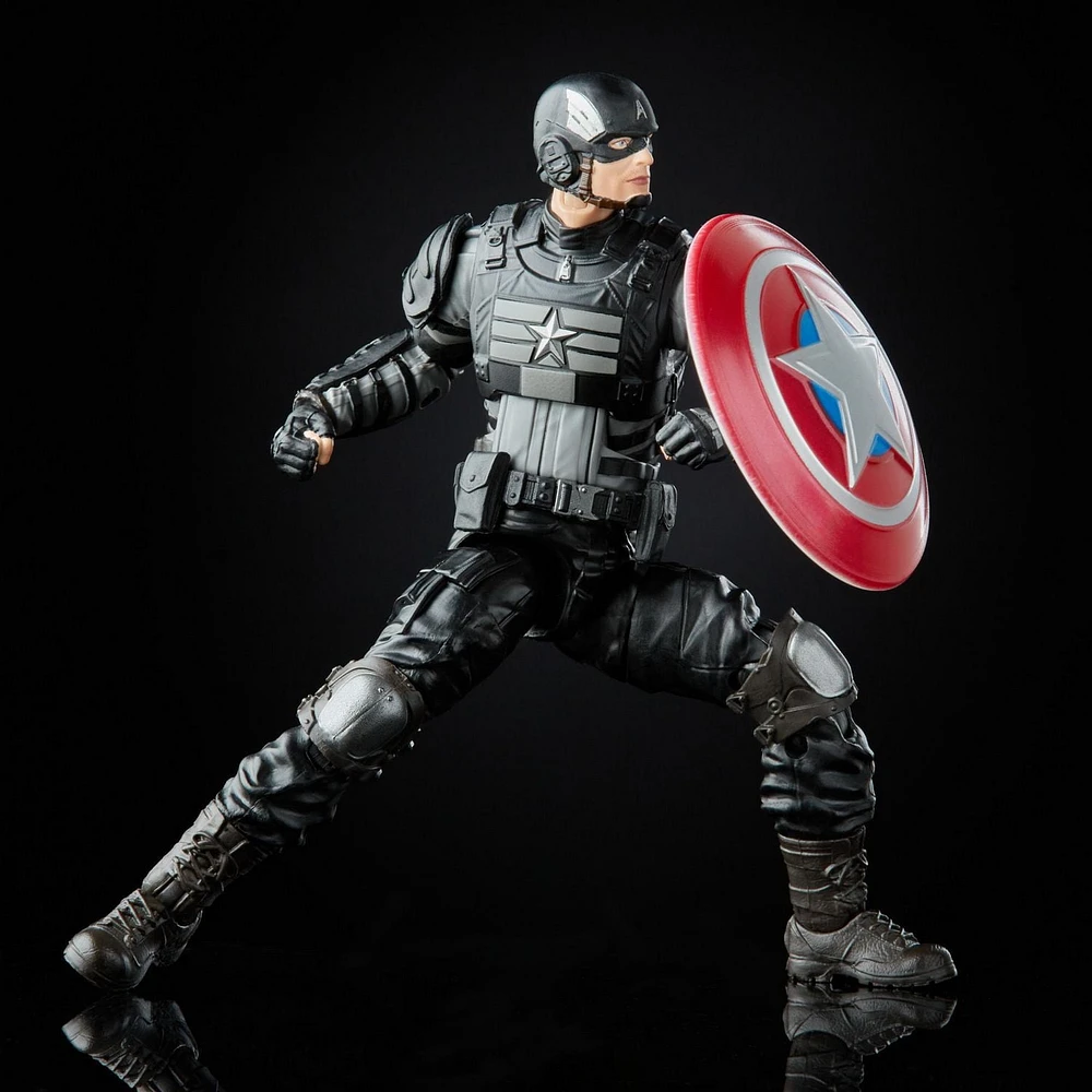 Hasbro Marvel Legends Series Gamerverse, figurine Stealth Captain America à collectionner de 15 cm, à partir de 4 ans
