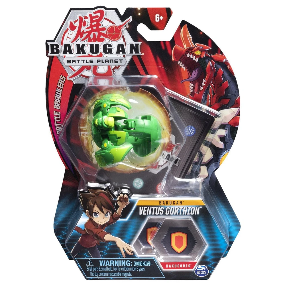 Bakugan, Ventus Gorthion, 2-inch Tall Collectible Transforming Creature, for Ages 6 and Up