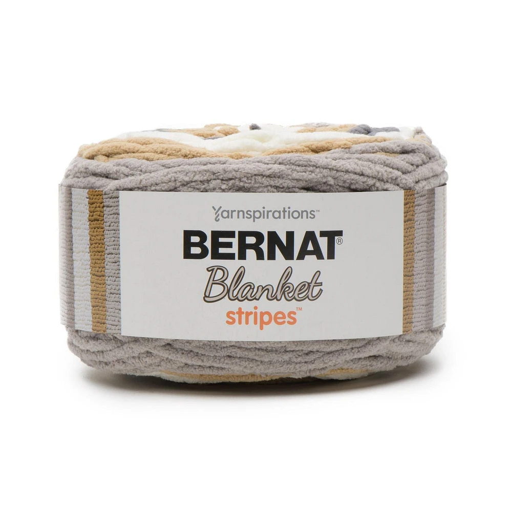 Bernat® Blanket Stripes™ Yarn, Polyester #6 Super Bulky, 10.5oz/300g, 220 Yards