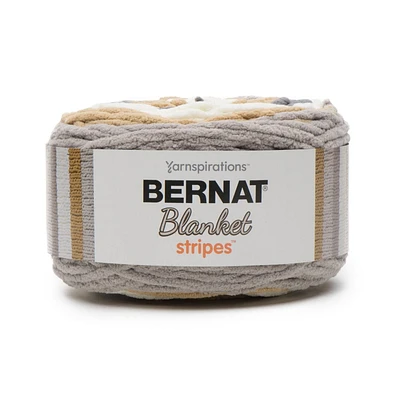 Bernat® Blanket Stripes™ Yarn, Polyester #6 Super Bulky, 10.5oz/300g, 220 Yards