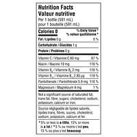 Glaceau Vitaminwater b-sans filtre Bouteille, 591 mL