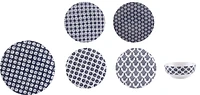 MS 12PC BLUE AOP SET, DINNERWARE SET