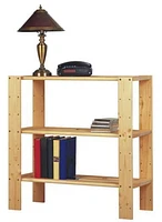 Rangement Adwood Pine en bois de pin à 3 tablettes