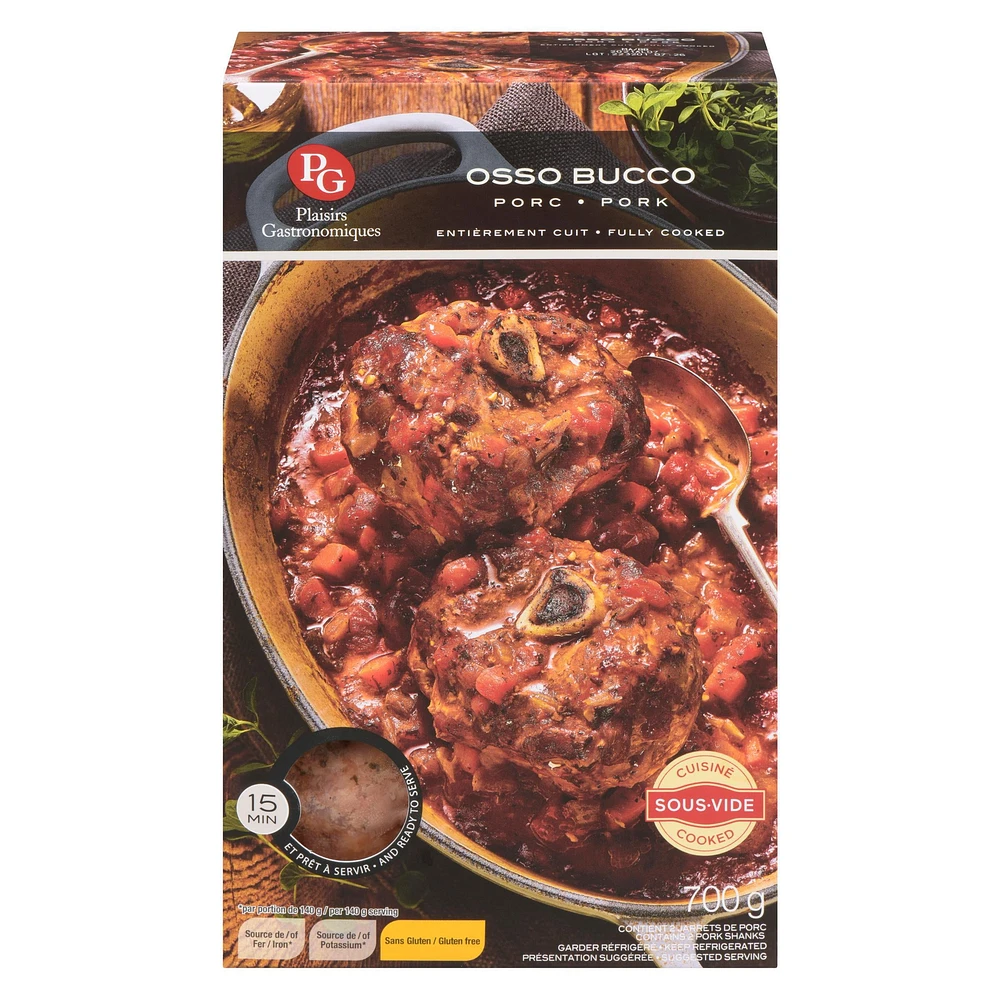 Plaisirs Gastronomiques Pork Osso Bucco, 700 g