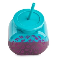 Mainstays Sip 40 OZ Fishbowl Tumbler with Lid and Straw, Teal
