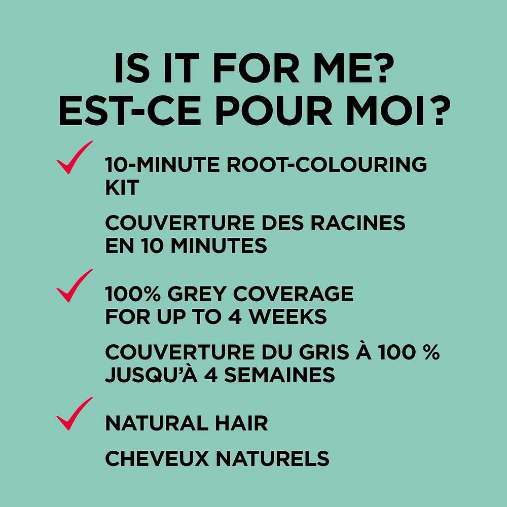 L'Oréal Paris Magic Root Permanent, Retouche Permanente des Racines Couverture des gris à 100%