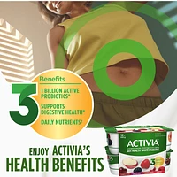 Activia Yogourt Probiotique, 3x framboise, 3x pomme, 3x mûre, 3x fraise 12 x 100g