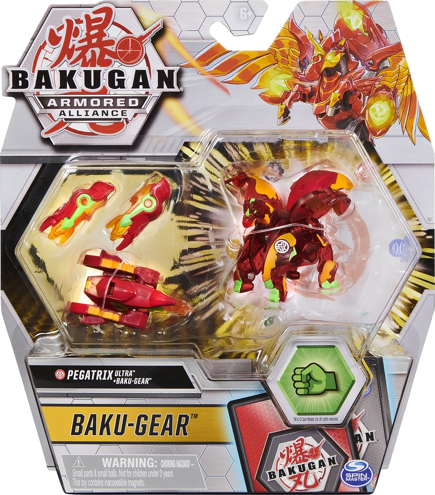 Bakugan Ultra, Pegatrix with Transforming Baku-Gear, Armored Alliance 3-inch Tall Collectible Action Figure