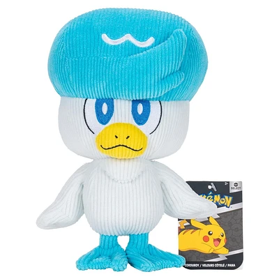 Pokémon Select 8" Plush - Quaxly en velours côtelé