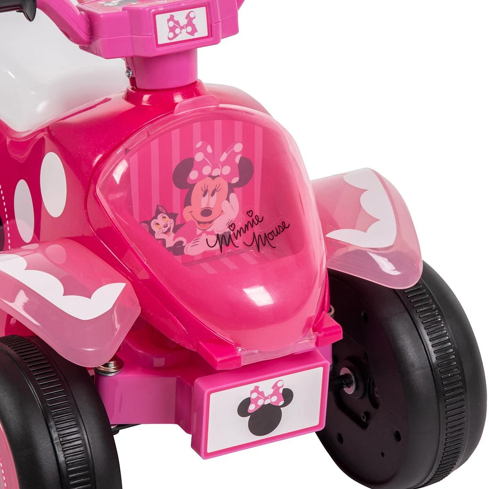 Minnie de Disney, jouet porteur, 6 volts, Quad pour les filles par Huffy, Rose