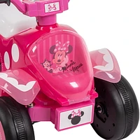Minnie de Disney, jouet porteur, 6 volts, Quad pour les filles par Huffy, Rose