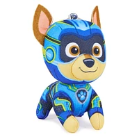 PAW Patrol : La Super Patrouille le film, Peluche miniature Chase Super Patrouille de 10 cm, animaux en peluche miniatures avec attache pour porte-clés, jouets pour garçons et filles à partir de 3 ans