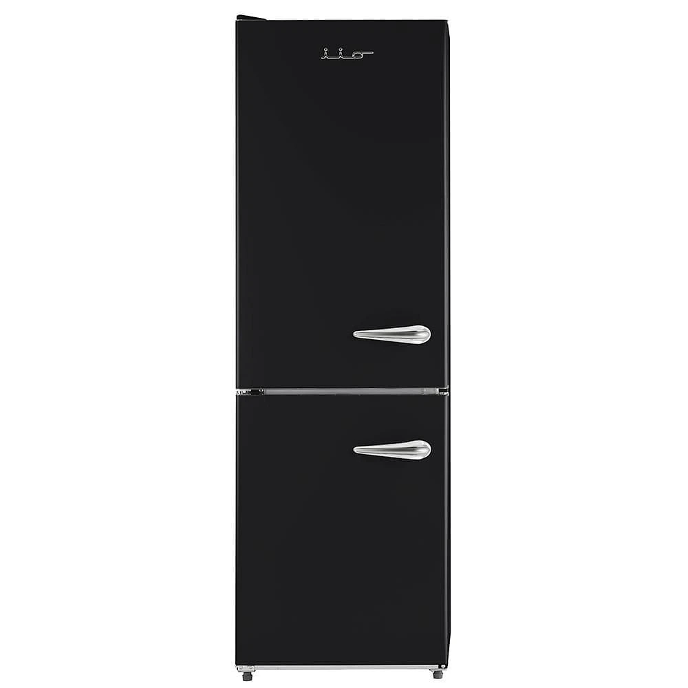 iio 11 Cu. Ft. Retro Refrigerator with Bottom Freezer in White (Left Hinge)