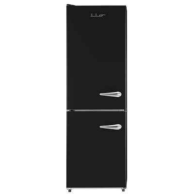 iio 11 Cu. Ft. Retro Refrigerator with Bottom Freezer in White (Left Hinge)