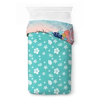 Lilo & Stitch Ensemble de Douillette et Taie d'Oreiller Réversible pour Lit 1 ou 2 Places pour Enfants, 100% Polyester