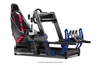 Cockpit de simulateur avec profilé d’aluminium Next Level Racing® F-GT Elite Formula et GT – Édition iRacing