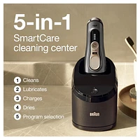 Rasoir électrique rechargeable Series 9 Pro 9465cc pour hommes, peau sèche et mouillée, système Nettoyage et recharge