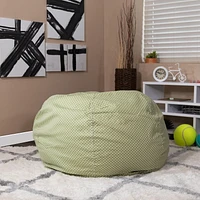 Oversized Green Dot Bean Bag Chair