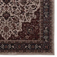Tapis Emerald Sanlin rouge & ivoire de 5 pi x 7 pi