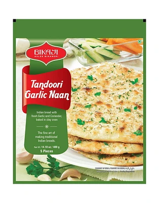 Bikaji frozen tandoori garlic naan, Frozen Tandoori Garlic Naan