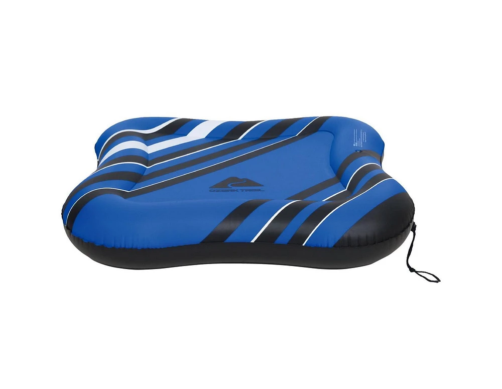 Lit flottant gonflable pour animale compagnie en forme d’os pour lac Ozark Trail, 42,5 po x 42,5 po x 7,87 po / 108 cm x 108 cm x 20 cm