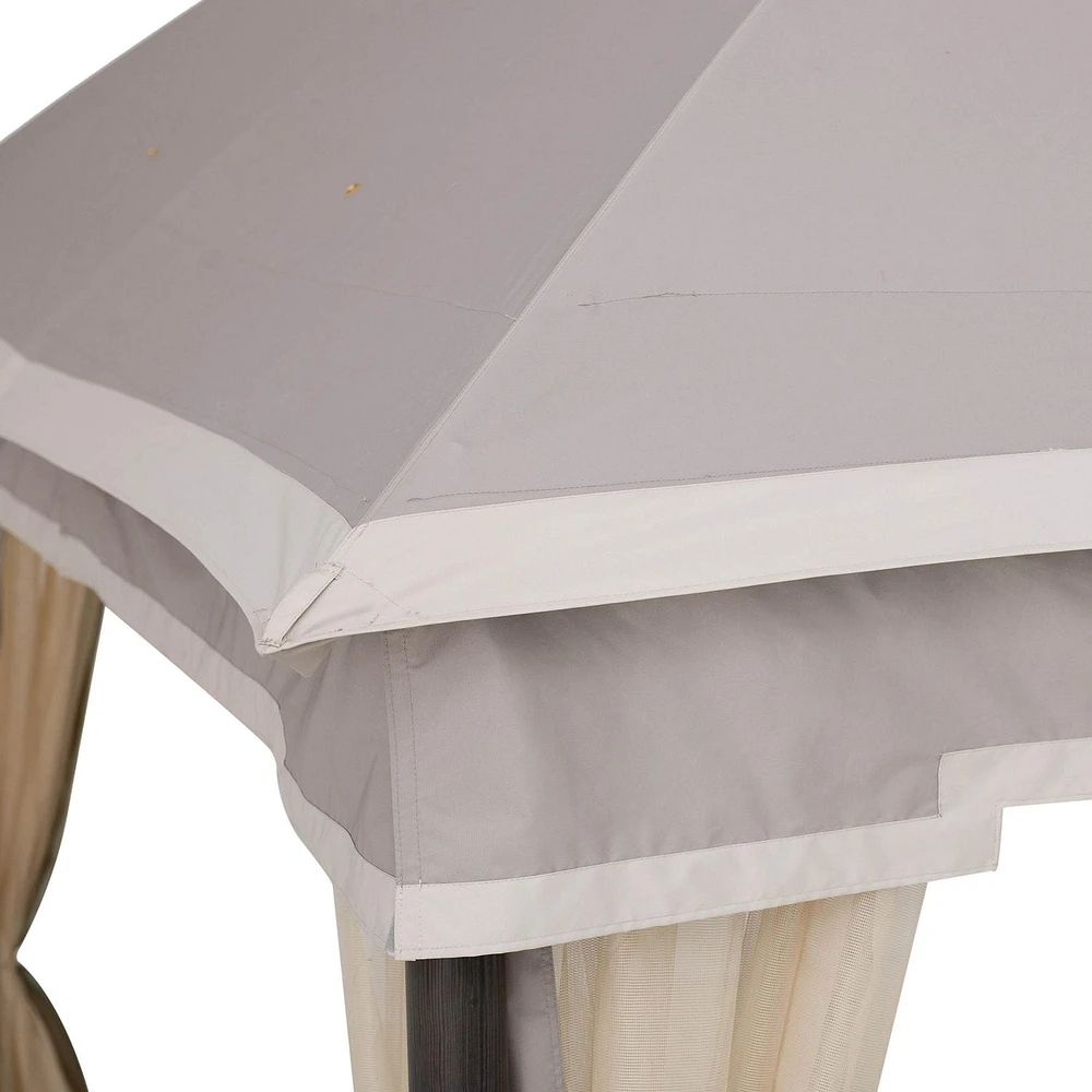 hometrends 10 ft. x 12 ft. Soft Top Gazebo, Includes bug netting