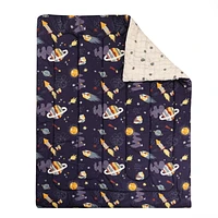 Parure de lit de 4 pièces pour lits jumeaux, Outerspace