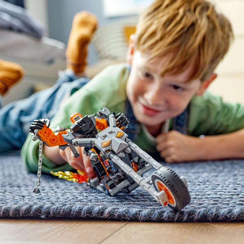 LEGO Super Heroes Le robot et la moto de Ghost Rider 76245 Ensemble de construction (264 pièces)
