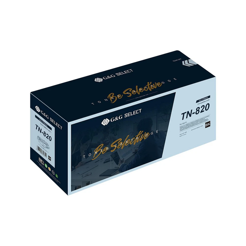 G&G Select Brother TN-820 New Compatible Black Toner Cartridge