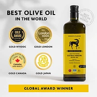 Terra Delyssa Premium Extra Virgin Olive Oil, First Cold Press, Award Winner, 1 L