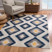 Tapis moderne ikat de la collection Savannah de Rug Branch