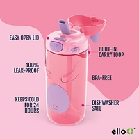 Ello Ellies Bouteille d’eau en plastique de 16 oz