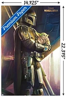 Star Wars: The Mandalorian - Held Wall Poster, 22.375" x 34" Framed