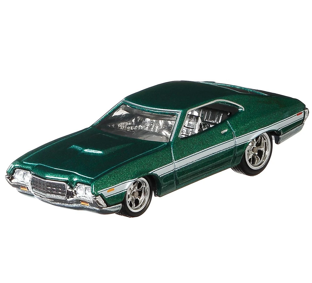 Véhicule Hot Wheels Fast & Furious Ford Gran Torino en métal moulé sous pression à l’échelle 1:64