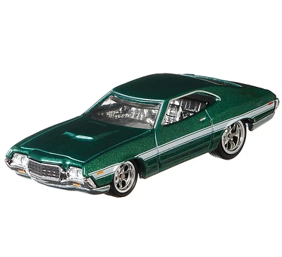 Véhicule ​Hot Wheels Fast & Furious Ford Gran Torino en métal moulé sous pression à l’échelle 1:64