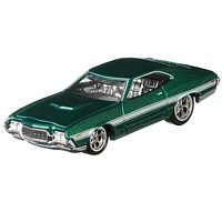Véhicule ​Hot Wheels Fast & Furious Ford Gran Torino en métal moulé sous pression à l’échelle 1:64