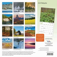 Wyman Publishing Ontario 2024 12x24 Inch Square Wall Calendar, 9781525611605