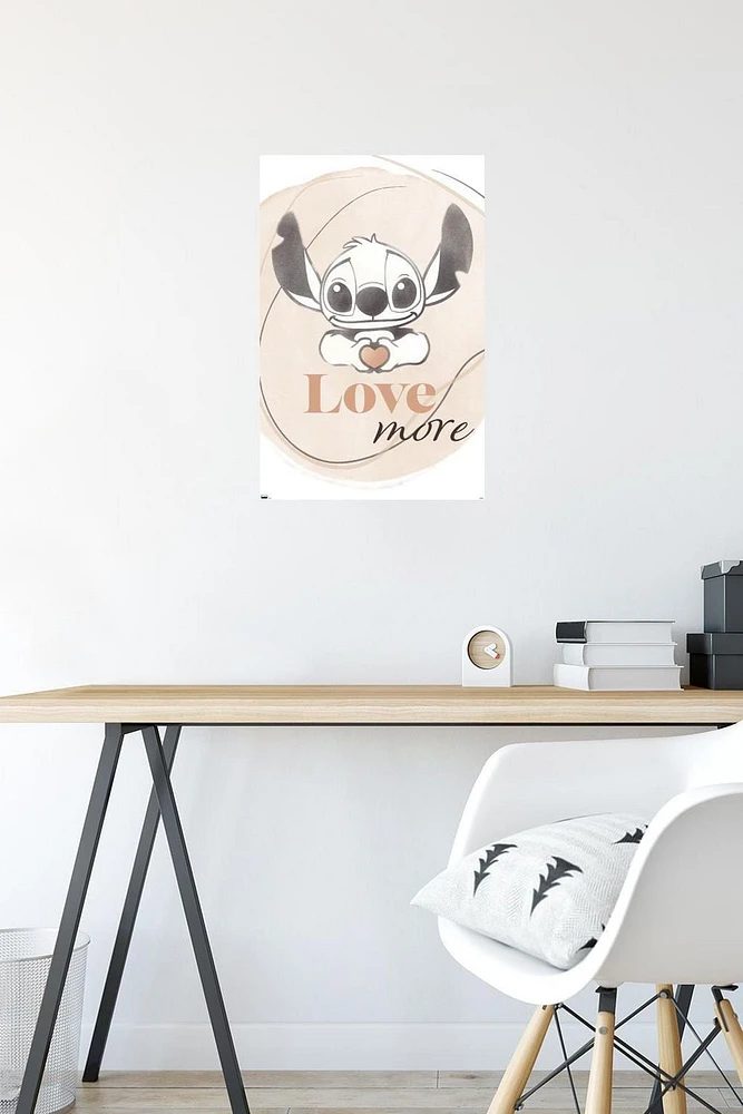 Disney Lilo and Stitch - Love More Wall Poster, 22.375" x 34"