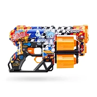 Pistolet Dread XSHOT Skins - Décoration Sonic le Hérisson (12 Fléchettes) par ZURU