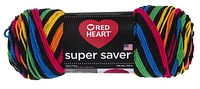 Red Heart® Super Saver® Fil, Rayures, Acrylique #4 Moyen, 5oz/141g, 236 Yards Fil durable, large gamme de couleurs