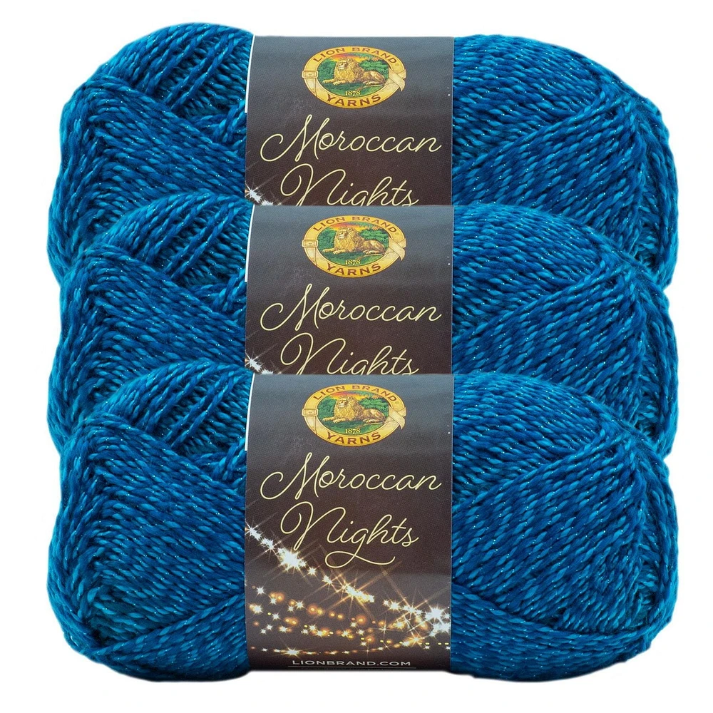 Lion Brand Moroccan Nights Fil (3-Paquet) - Tapis Magique