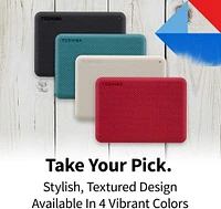 Disque dur externe portable Canvio Advance Plus - Blanc